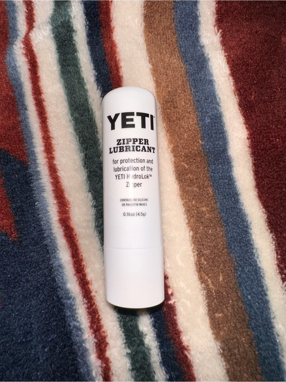 Yeti White Zipper Lubricant Stick